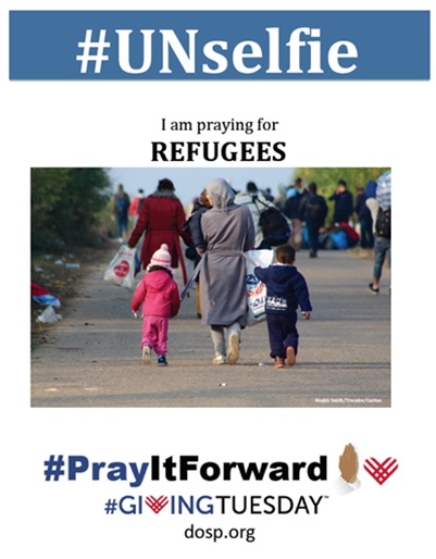 #Unselfie for Refugee Prayer