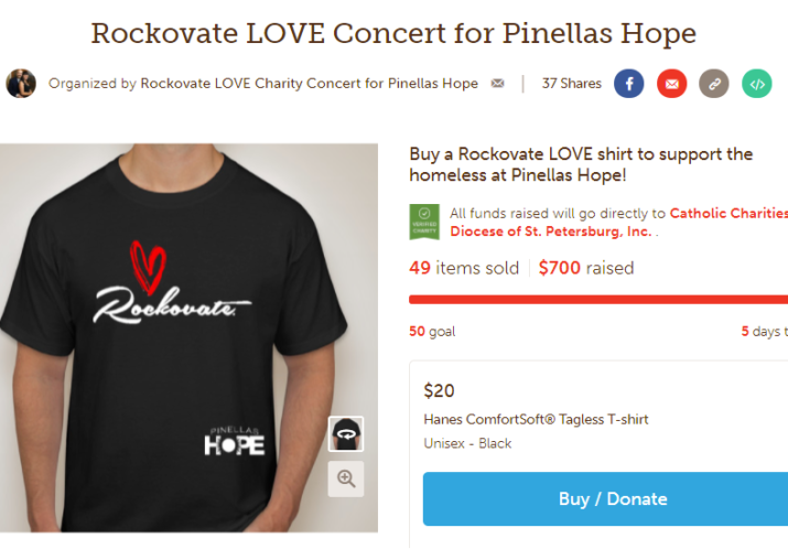 Rockovate “Love” Concert for Pinellas Hope