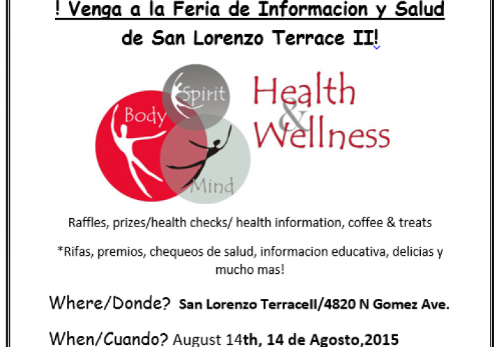 San Lorenzo Terrace II Annual Health & Information Fair