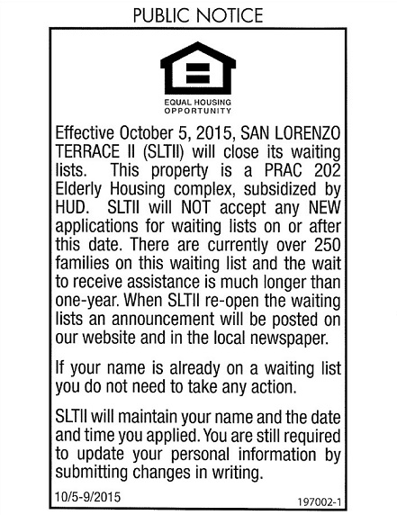 San Lorenzo Terrace II_Sign-Up List CLOSURE-2_eff Oct5'15